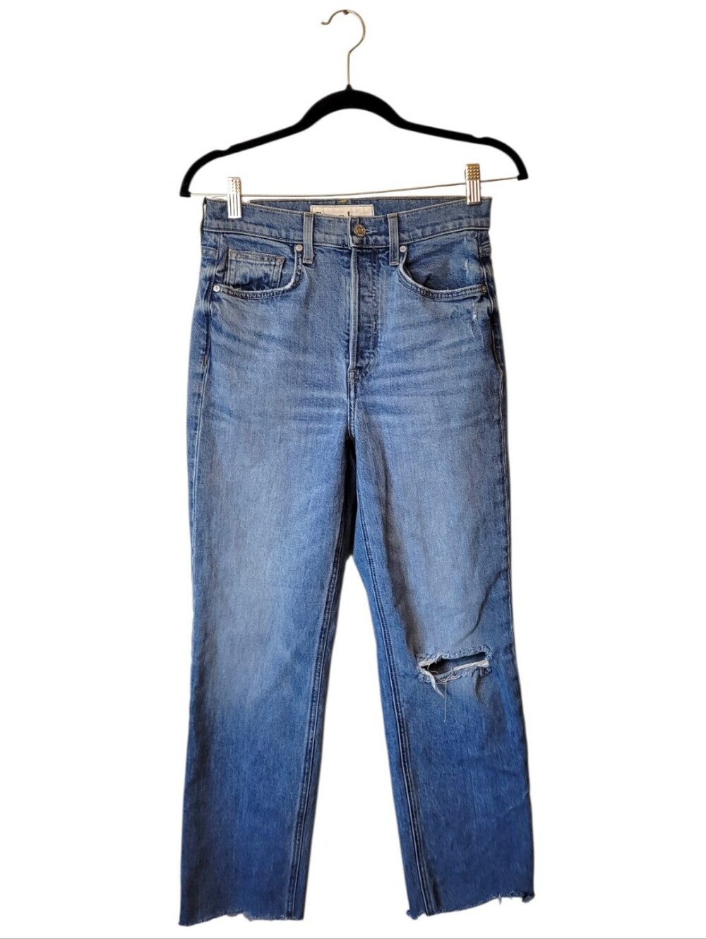 Frank & Eileen Monaghan Women’s Blue Straight-Leg Jeans Size 27